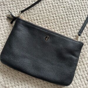 Kate Spade Textured Black Crossbody Bag
